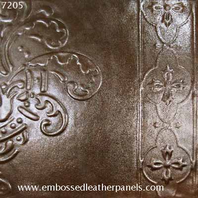 Embossed leather panel no 7205